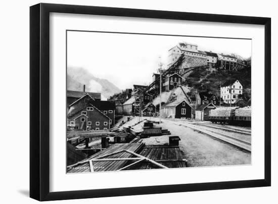 Kennecott, Alaska - View of the Town-Lantern Press-Framed Art Print