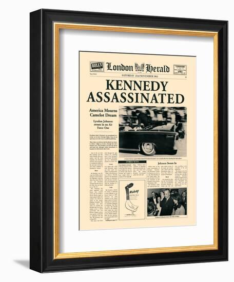 Kennedy Assassinated-The Vintage Collection-Framed Premium Giclee Print