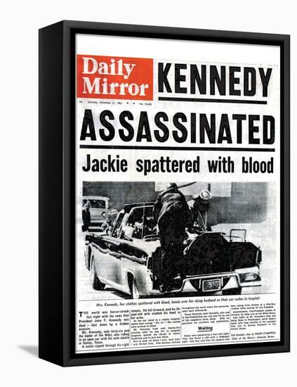 Kennedy Assassinated-null-Framed Premier Image Canvas