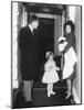 Kennedy Family Returns from Palm Beach, Florida on Feb. 4, 1961-null-Mounted Photo