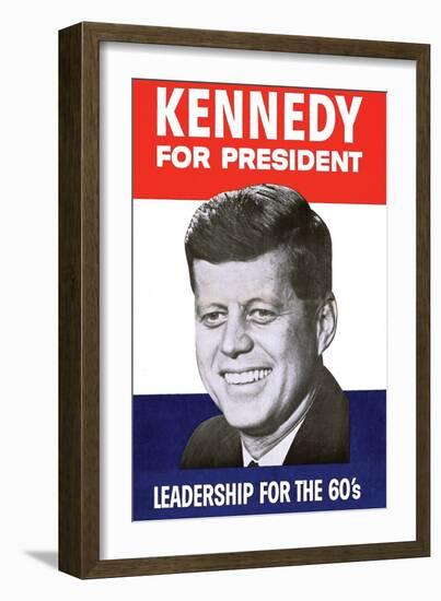 Kennedy for President-null-Framed Art Print