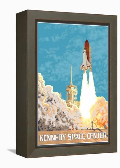 Kennedy Space Center, Cape Canaveral, Florida-Lantern Press-Framed Stretched Canvas