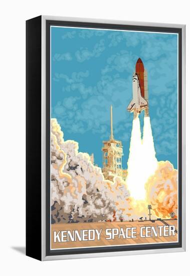 Kennedy Space Center, Cape Canaveral, Florida-Lantern Press-Framed Stretched Canvas