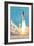 Kennedy Space Center, Cape Canaveral, Florida-Lantern Press-Framed Art Print