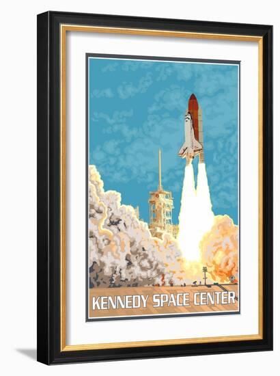 Kennedy Space Center, Cape Canaveral, Florida-Lantern Press-Framed Art Print