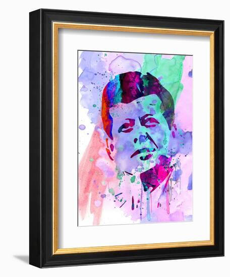 Kennedy Watercolor 2-Anna Malkin-Framed Art Print