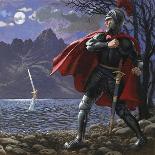 Excalibur Being Returned to the Lake from Whence it Came-Kenneth John Petts-Giclee Print