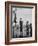 Kenneth Merriman on higher stilts than his brothers and friend-Robert W^ Kelley-Framed Photographic Print