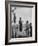 Kenneth Merriman on higher stilts than his brothers and friend-Robert W^ Kelley-Framed Photographic Print