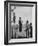 Kenneth Merriman on higher stilts than his brothers and friend-Robert W^ Kelley-Framed Photographic Print