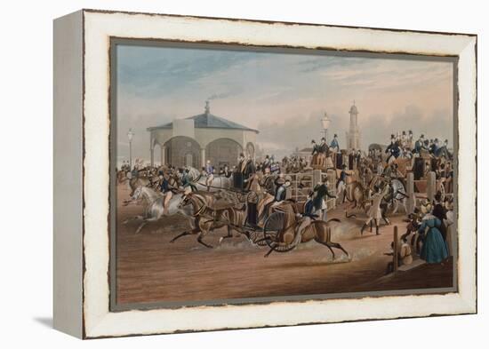 Kennington Gate, 1838 (Coloured Engraving)-James Pollard-Framed Premier Image Canvas