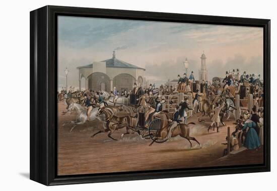 Kennington Gate, 1838 (Coloured Engraving)-James Pollard-Framed Premier Image Canvas