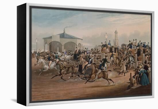 Kennington Gate, 1838 (Coloured Engraving)-James Pollard-Framed Premier Image Canvas