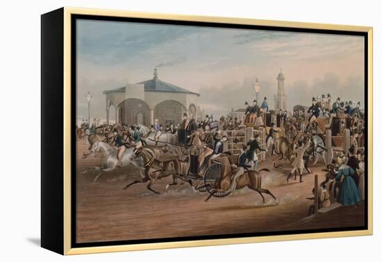 Kennington Gate, 1838 (Coloured Engraving)-James Pollard-Framed Premier Image Canvas