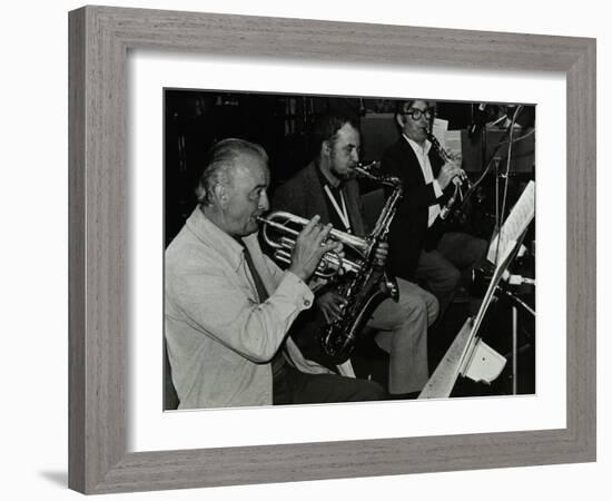 Kenny Baker, Danny Moss, and Henry Mackenzie at the BBC Recording Studios, London, 22 April 1982-Denis Williams-Framed Photographic Print