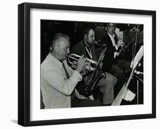 Kenny Baker, Danny Moss, and Henry Mackenzie at the BBC Recording Studios, London, 22 April 1982-Denis Williams-Framed Photographic Print