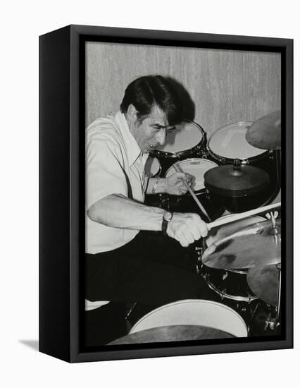 Kenny Clare Playing the Drums, London, 1978-Denis Williams-Framed Premier Image Canvas