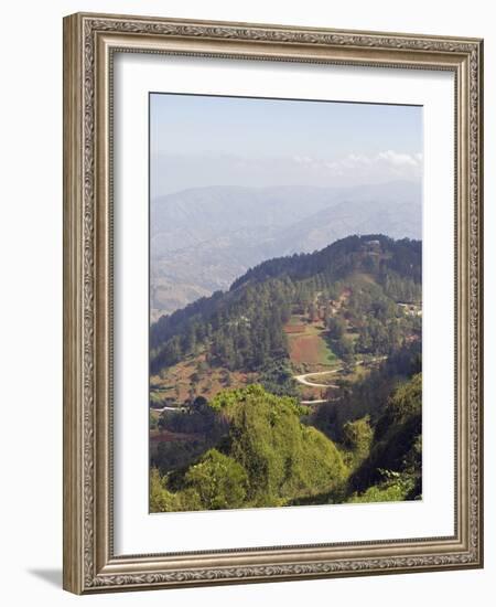 Kenscoff Mountains Near Port Au Prince, Haiti, West Indies, Caribbean, Central America-Christian Kober-Framed Photographic Print