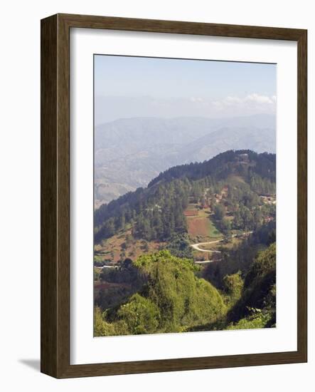 Kenscoff Mountains Near Port Au Prince, Haiti, West Indies, Caribbean, Central America-Christian Kober-Framed Photographic Print