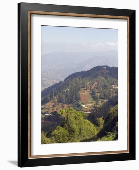 Kenscoff Mountains Near Port Au Prince, Haiti, West Indies, Caribbean, Central America-Christian Kober-Framed Photographic Print