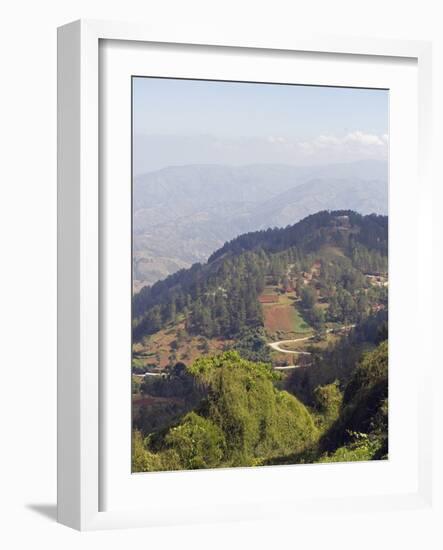 Kenscoff Mountains Near Port Au Prince, Haiti, West Indies, Caribbean, Central America-Christian Kober-Framed Photographic Print