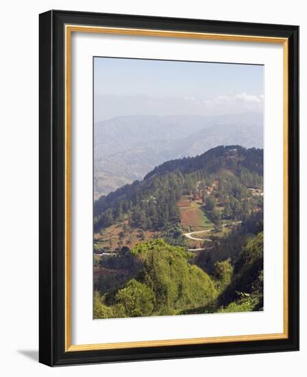 Kenscoff Mountains Near Port Au Prince, Haiti, West Indies, Caribbean, Central America-Christian Kober-Framed Photographic Print