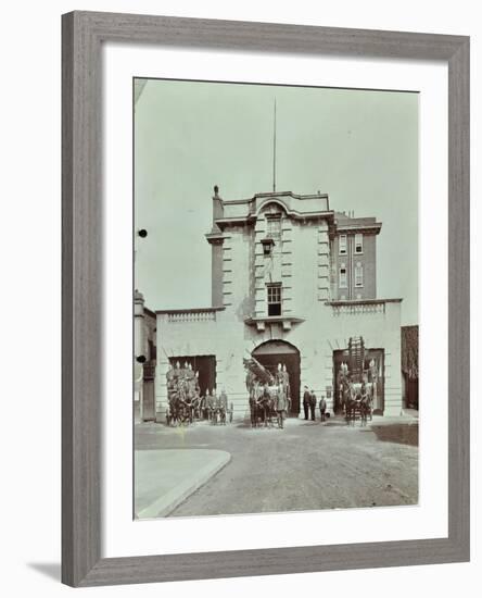 Kensington Fire Station, No 13 Old Court Place, Kensington and Chelsea, London, 1905-null-Framed Photographic Print