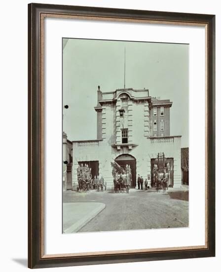 Kensington Fire Station, No 13 Old Court Place, Kensington and Chelsea, London, 1905-null-Framed Photographic Print