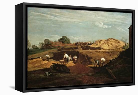 Kensington Gravel Pits-John Linnell-Framed Premier Image Canvas