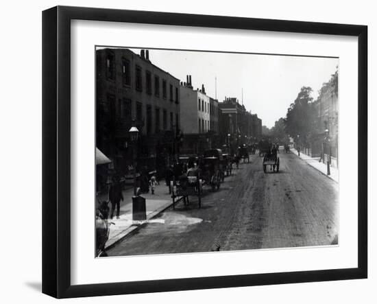 Kensington High Street, London-English Photographer-Framed Giclee Print