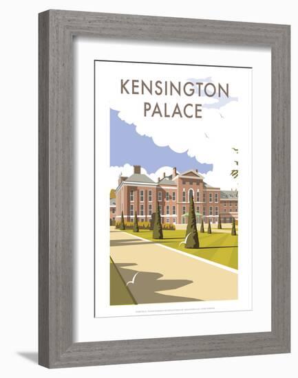 Kensington Palace - Dave Thompson Contemporary Travel Print-Dave Thompson-Framed Giclee Print