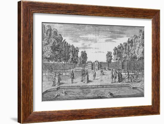 Kensington Palace in Georgian Times, c1750 (1911)-John Rocque-Framed Giclee Print