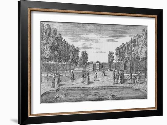 Kensington Palace in Georgian Times, c1750 (1911)-John Rocque-Framed Giclee Print