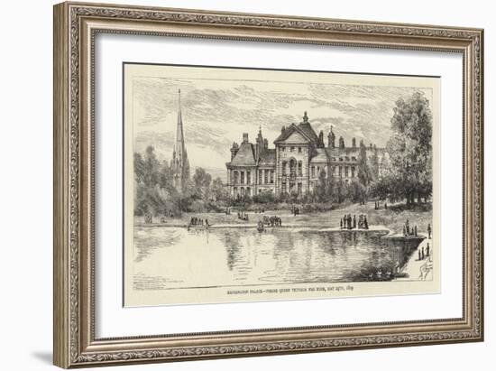 Kensington Palace, Where Queen Victoria Was Born, 24 May 1819-null-Framed Giclee Print