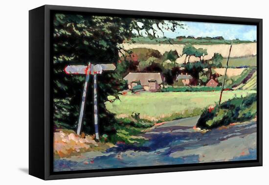 Kent Landscape Ripple, 2007-Clive Metcalfe-Framed Premier Image Canvas