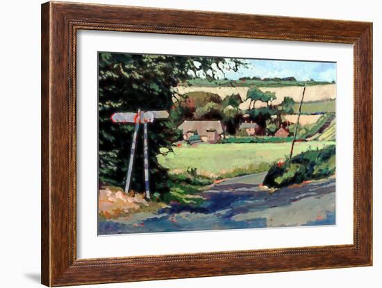 Kent Landscape Ripple, 2007-Clive Metcalfe-Framed Giclee Print