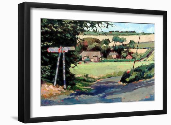 Kent Landscape Ripple, 2007-Clive Metcalfe-Framed Giclee Print