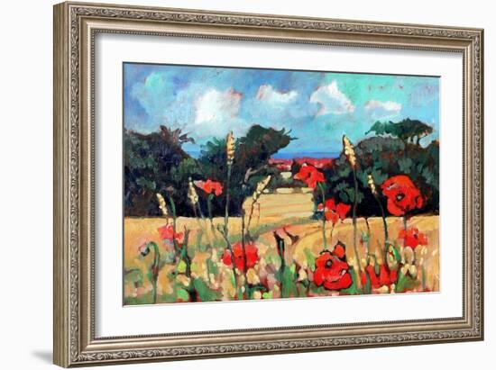 Kent Poppies, 2007-Clive Metcalfe-Framed Giclee Print