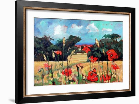 Kent Poppies, 2007-Clive Metcalfe-Framed Giclee Print