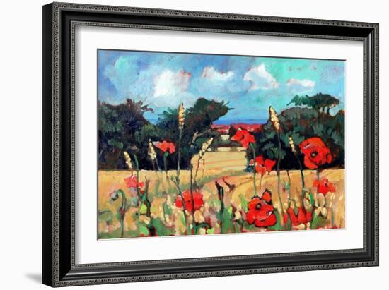 Kent Poppies, 2007-Clive Metcalfe-Framed Giclee Print