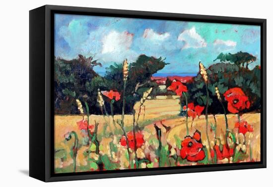 Kent Poppies, 2007-Clive Metcalfe-Framed Premier Image Canvas