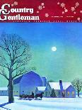 "Moonlit Sleighride," Country Gentleman Cover, December 1, 1943-Kent Rockwell-Premium Giclee Print