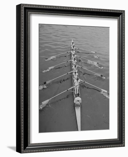 Kent School Rowing Crew Practicing For the Royal Henley Regatta-George Silk-Framed Photographic Print