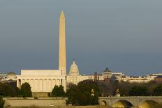 Washington Monument Mall Lincoln Capitol Night DC Travel Series 31-Kent Weakley-Photographic Print