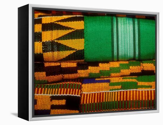 Kente Cloth, Artist Alliance Gallery, Accra, Ghana-Alison Jones-Framed Premier Image Canvas