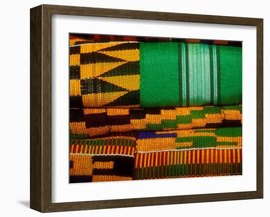 Kente Cloth, Artist Alliance Gallery, Accra, Ghana-Alison Jones-Framed Photographic Print