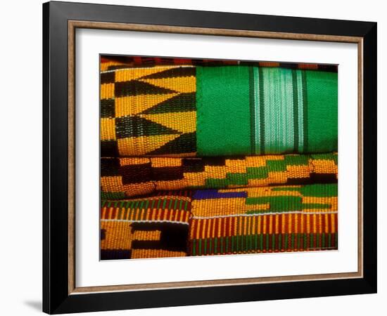 Kente Cloth, Artist Alliance Gallery, Accra, Ghana-Alison Jones-Framed Photographic Print