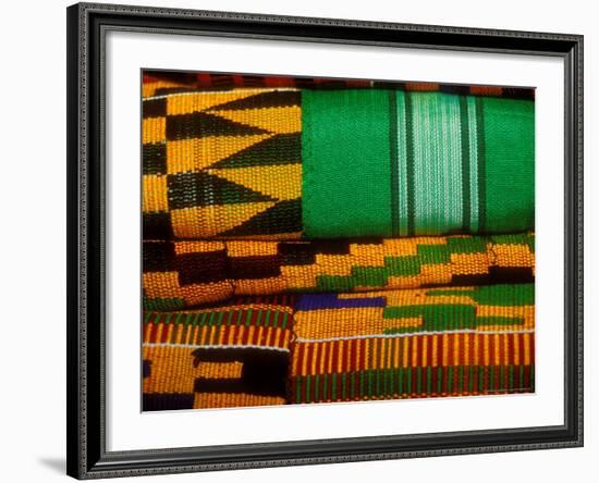 Kente Cloth, Artist Alliance Gallery, Accra, Ghana-Alison Jones-Framed Photographic Print