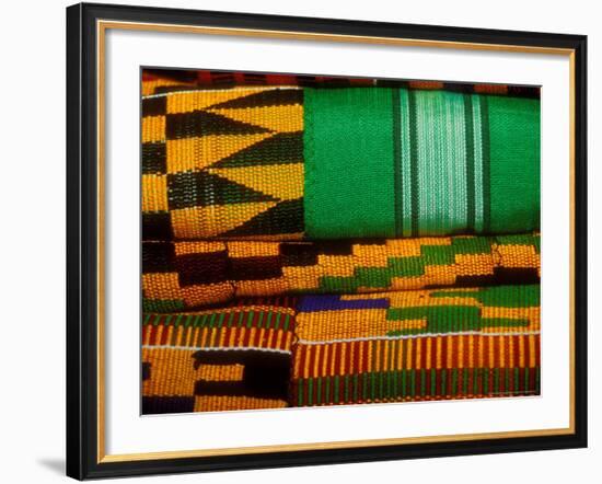 Kente Cloth, Artist Alliance Gallery, Accra, Ghana-Alison Jones-Framed Photographic Print