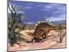 Kentrosaurus Dinosaur Grazing on a Dicroidium Plant-Stocktrek Images-Mounted Art Print